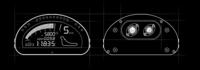AiM MXL2 technical drawing